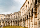 Architecture details of the Roman amphitheatre