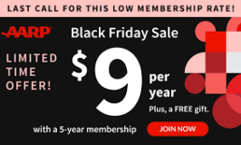 AARP membership for $9