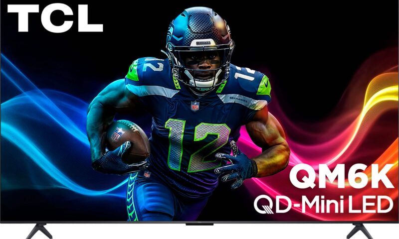 TCL – 55 QM6K Series 4K UHD HDR QD Mini LED Smart TV with Google TV (2025) (was $799.9) now-> $549.9
